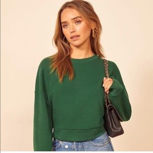 Reformation cropped sweatshirt